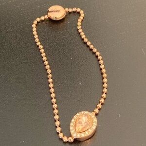 Bracelet with large rhinestone